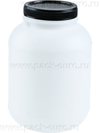 Банка п/э 3л. круглая, с крышкой неокрашенный, арт. БП 3