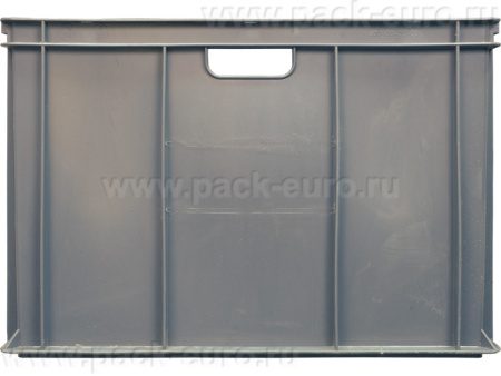 Ящик сплошной 600×400×410 мм, объем 84 л., арт.: 203-2, серый, код: 05540, арт. 203-2