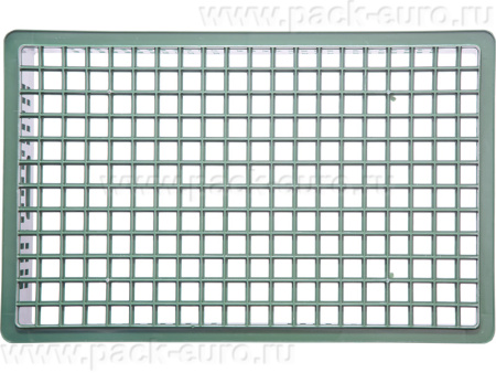 Ящик перфорированный 740×465×145, арт.: 404-Т, объём 39, зелёный, код: 22381, арт. 404-Т