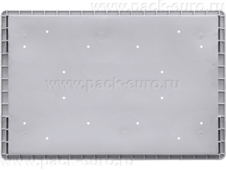 Ящик перфорированный 594×396×280, арт.: 6280, объём 51, серый, код: 20716, арт. 6280