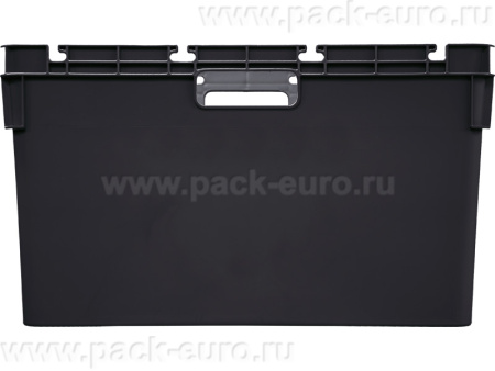 Ящик сплошной 600×400×340 мм, объем 60 л., арт.: 4-6434-1, чёрный, код: 25199, арт. 4-6434-1 ВС