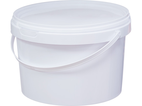 Ведро 2,25л круглое белое с белой крышкой, арт. ВП 2,25 Ведро 2,25л круглое белое с белой крышкой, арт. ВП 2,25