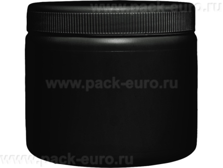Банка п/э 0,6л. круглая, с крышкой, код: 32149, арт. БП 0,6к