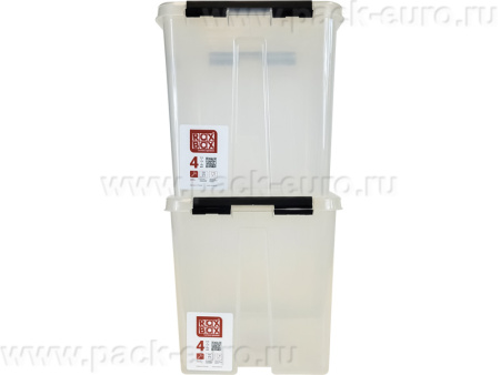 Ящик сплошной 210×170×175 мм, объем 4 л., арт.: Rox Box 4, прозрачный, код: 18693, арт. Rox Box 4