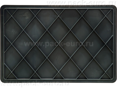 Ящик сплошной 600×400×120 мм, объем 22 л., арт.: 704.03.02 м, серый, код: 16680, арт. 704.03.02