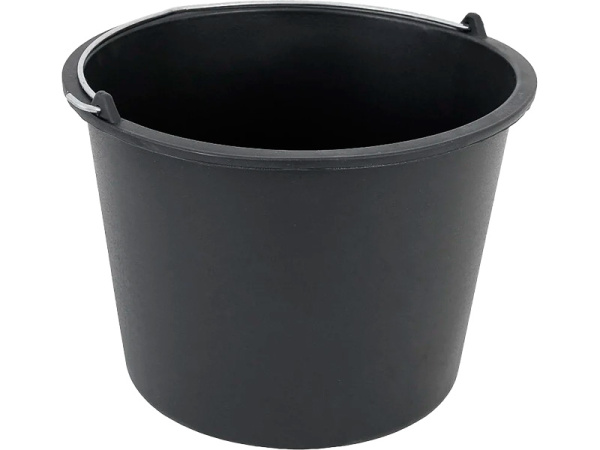 Ведро 12л. строительная, круглое, с ручкой металл чёрный, арт. ВПС-12м Ведро 12л. строительная, круглое, с ручкой металл чёрный, арт. ВПС-12м