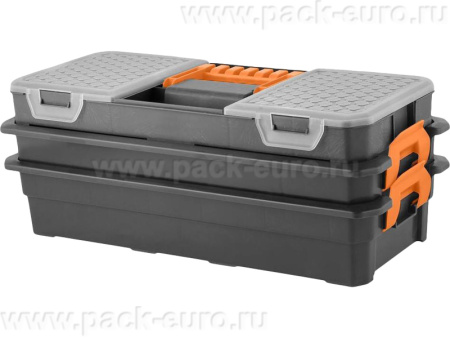 Органайзер 430х193х163 для мелочей, с ручкой, с двумя лотками, код: 37239, арт. Blocker Expert 16
