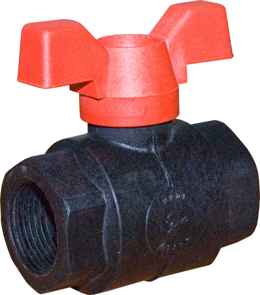 Кран шаровый 1 дюйм с внутренней резьбой (бабочка 1 дюйм), арт. КШ 1" внутренняя резьба