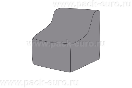 Защитный чехол на модуль Лунго прямой 74×86×65 см, цвет темно-серый