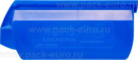 Ящик сплошной 170×105×75 мм, объем 1.34 л., арт.: 5001, синий, код: 10033, арт. 5001