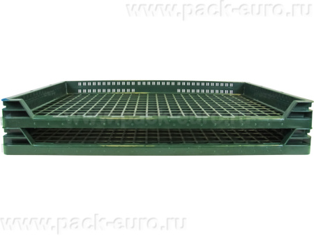 Ящик 740х440х65, объем 14, зелёный, код:27444, арт. 12.434