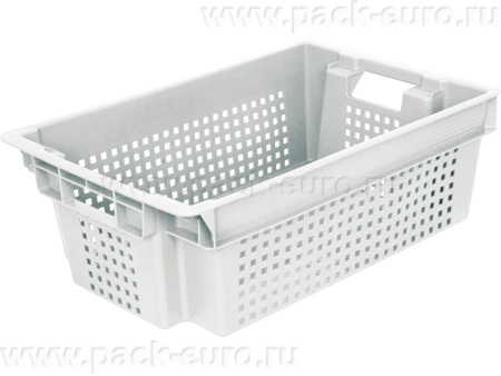 Ящик 600х400х200 1,5кг. мороз. дно сплошное, стенки перфорированные  неокрашенный, арт. 102-1 м
