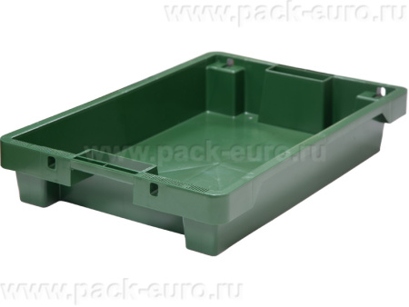 Ящик полимерный 600х400х100 сплошной с отверстиями, код: 32944, арт. 224