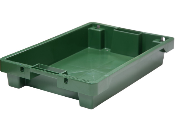 Ящик полимерный 600х400х100 сплошной с отверстиями, код: 32944, арт. 224