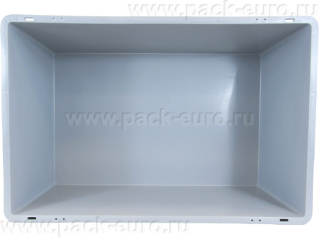 Ящик сплошной 600×400×220 мм, объем 44 л., арт.: ЕС 6422.2, серый, код: 24781, арт. ЕС 6422.2