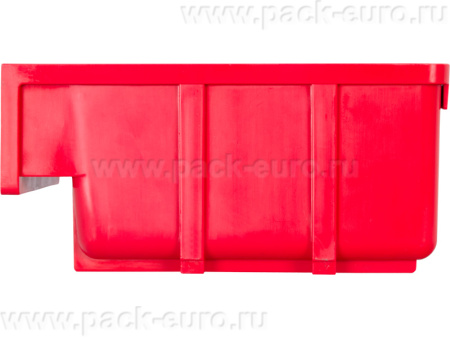 Ящик сплошной 170×105×80 мм, объем 1.43 л., арт.: 6001, красный, код: 10554, арт. 6001