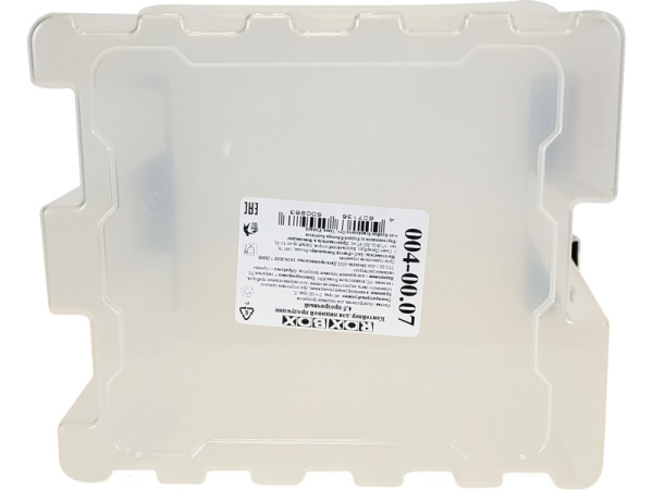 Ящик сплошной 210×170×175 мм, объем 4 л., арт.: Rox Box 4, прозрачный, код: 18693, арт. Rox Box 4