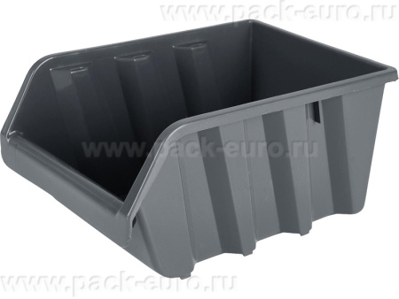 Ящик п/п 245х170х125 вкладываемый, штабелируемый цв. оранжевый(серый), арт. 9002