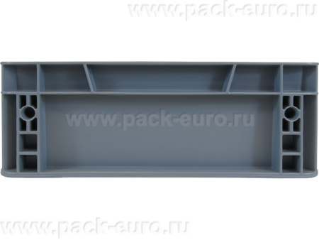 Ящик сплошной 400×300×120 мм, объем 14.4 л., арт.: SPK 4011, серый, код: 25243, арт. SPK 4011