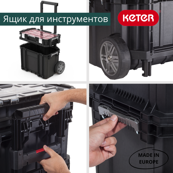 Ящик-тележка для инструментов CONNECT CART+ORGANIZER