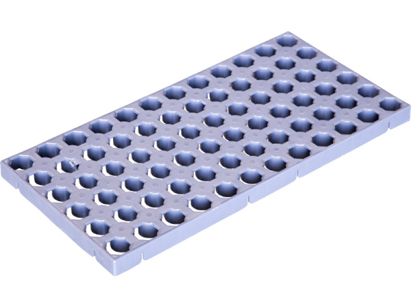 Напольная решетка 500х250х25 мм серая, арт. 452-00 серая