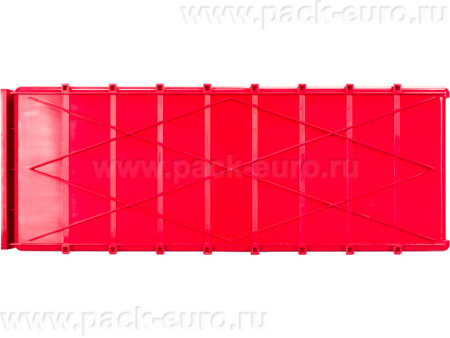 Ящик сплошной 500×185×100 мм, объем 9.25 л., арт.: 6004, красный, код: 10557, арт. 6004