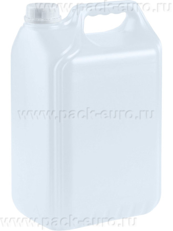 Канистра п/э 170х130х280 5л. с пробкой неокрашенный, арт. КП 5-77