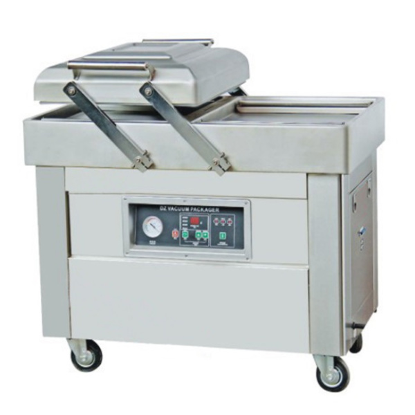 Напольная двухкамерная вакуум-упаковочная машина DZQ-400/2SB SS Напольная двухкамерная вакуум-упаковочная машина DZQ-400/2SB SS