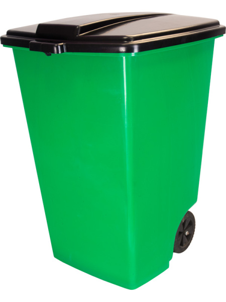 Мусорный контейнер на колёсах (120 л) зеленый, арт. МКР-120 зеленый