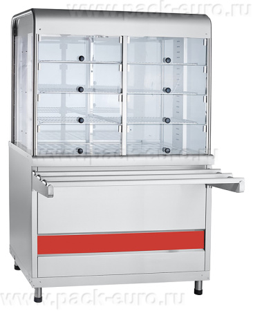 Прилавок-витрина тепловой ПВТ-70КМ (закрытая витрина, 1120 мм) кашир., арт. 21000802811