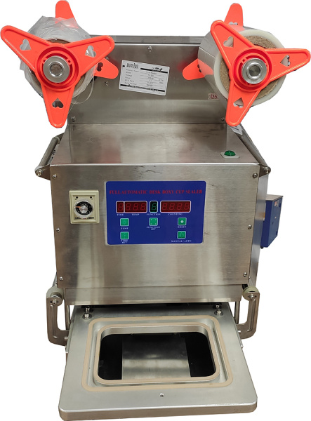 Автоматический запайщик лотков HL-95A с газонаполнением (под стакан d 95 мм) Автоматический запайщик лотков HL-95A с газонаполнением (под стакан d 95 мм)