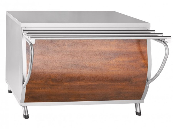 Прилавок для горячих напитков ПГН-70Т-02 (нейт. стол, без полок, 1120 мм) кашир. арт. 21000002687