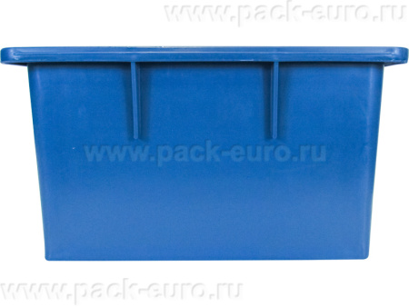 Ящик сплошной 385×385×225 мм, объем 23 л., арт.: 415, синий, код: 04777, арт. 415
