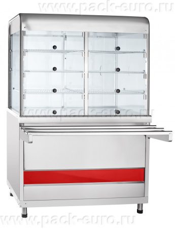 Прилавок-витрина нейтральный ПВН-70КМ (три полки, 1120 мм) 21000002733, арт. 21000002733