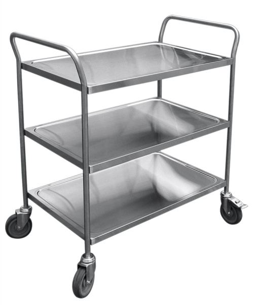 Тележка сервировочная ТС-80  (800х500мм.) 3 полки, поворотные колеса,нерж.арт.210000801027, арт. 21000801027 от компании Европактрейд Тележка сервировочная ТС-80  (800х500мм.) 3 полки, поворотные колеса,нерж.арт.210000801027, арт. 21000801027 от компании Европактрейд