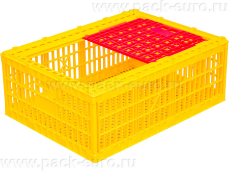 Ящик перфорированный 780×570×270, арт.: 311-А 270 м, жёлтый, код: 26643, арт. 311-А 270 м