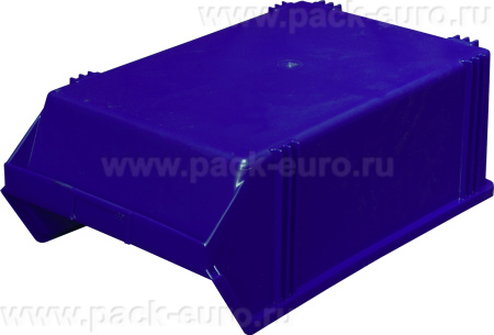 Ящик сплошной 500×310×183 мм, объем 28.37 л., арт.: 7965, синий, код: 05311, арт. 7965