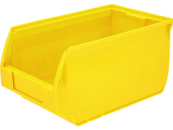 Ящик сплошной 250×150×130 мм, объем 4.88 л., арт.: 5002, жёлтый, код: 12980, арт. 5002