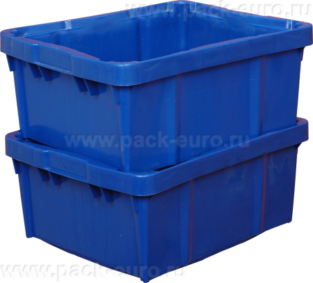 Ящик перфорированный 480×393×220 мм, объем 30 л., арт.: 304 м, синий, код: 00406, арт. 304 М