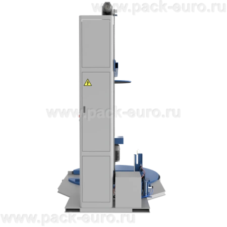 Автоматический паллетоупаковщик ПЗО BPW-2400ЕАС с прижимом, Е-образной платформой и автоматической обрезкой стрейч