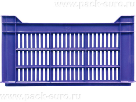 Ящик перфорированный 500×300×264, арт.: 112, объём 39.6, синий, код: 01541, арт. 112