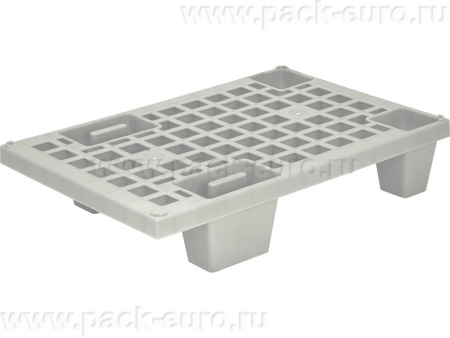 Паллет 600х400х130 (перфорированный на ножках) серый, арт. TR 400 серый