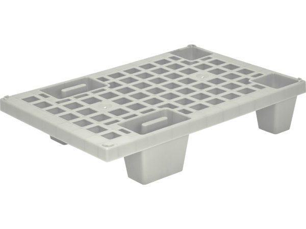 Паллет 600х400х130 (перфорированный на ножках) серый, арт. TR 400 серый