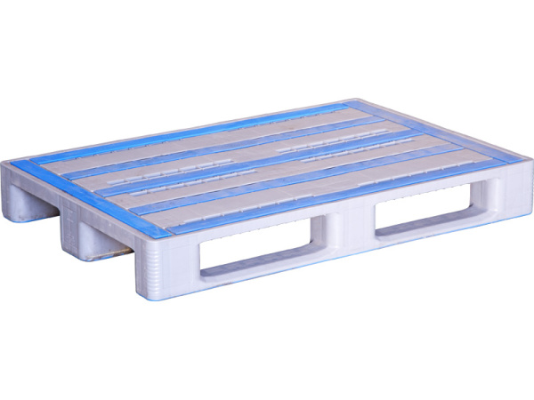 Паллет пластиковый перфорированный 1200х800х150 логистический, арт. CR 1208 L1 серый