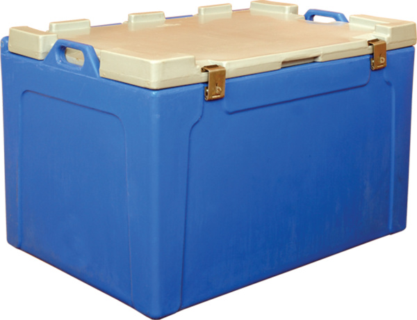 Контейнер 750х530х520 мм синий с крышкой, арт. RIC 100 синий
