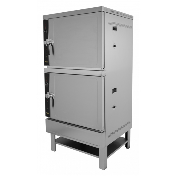 Пароварка электрическая Ф2П2Э,2 камеры из н/стали, 10 уровней под противни и гастр.GN 2/1 650х530, арт. 22131