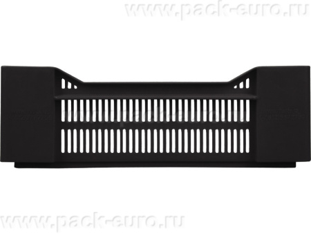 Ящик перфорированный 600×400×135, арт.: 119, объём 32.4, чёрный, код: 03662, арт. 119 ВС