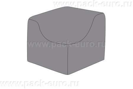 Защитный чехол на модуль Лунго угловой 86×86×65 см, цвет темно-серый