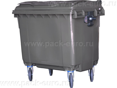Мусорный контейнер 660л.  серый, арт. MGBG-660 серый