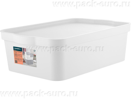 Ящик 452х298х140 14л. для хранения, с крышкой, вкладываемый, код: 36165, арт. Keeplex Trendy 14
